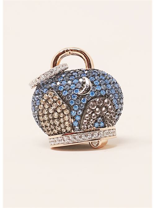 Campanella of Capri with sFaraglioni rocks and Caprese moon Capri Bell | CAMPANELLACAPRIFARAGLIONIAZZURROBLU